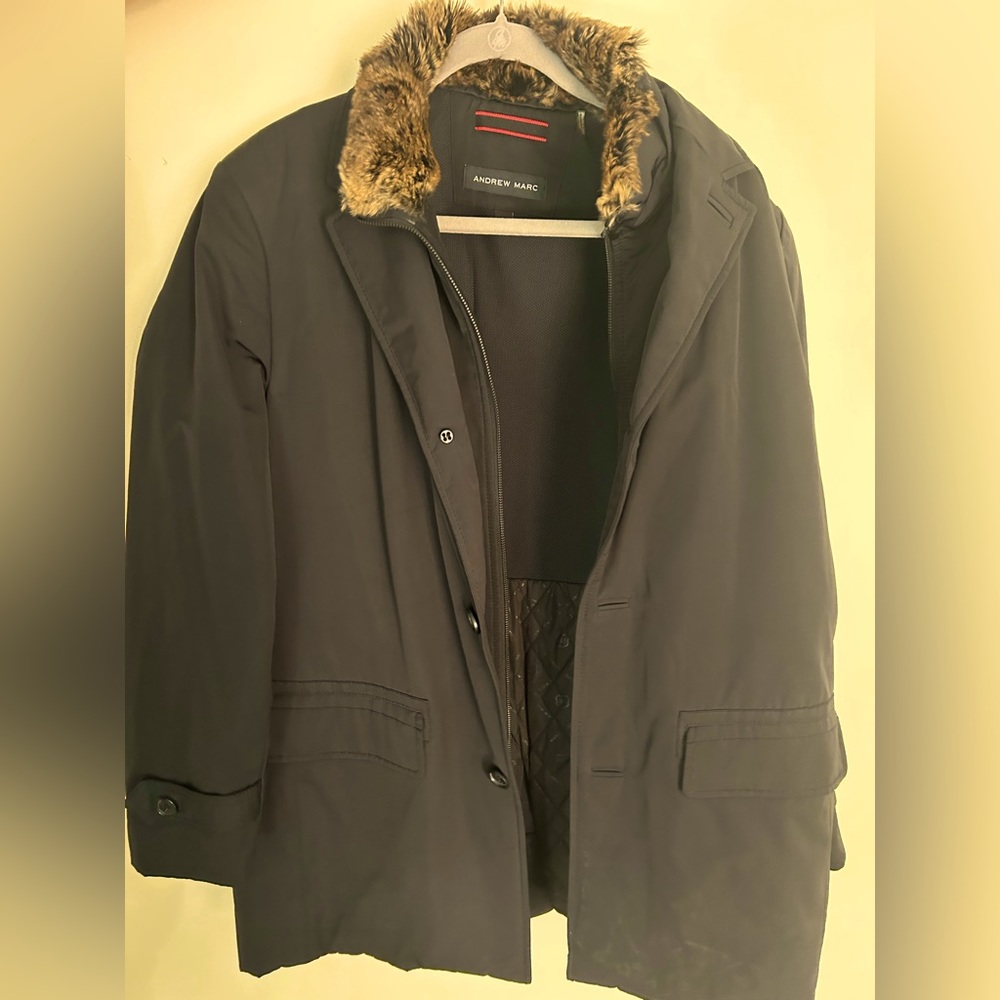 Andrew Marc Winter Jacket with Real Fur Lining